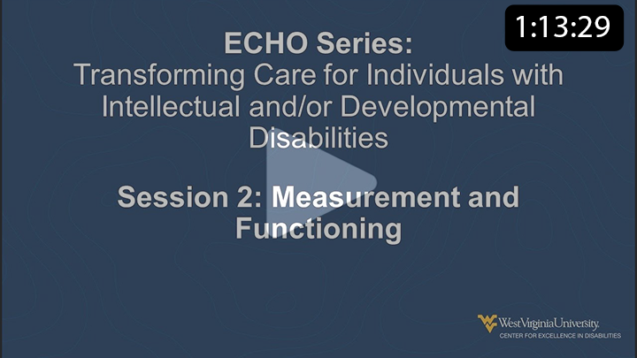 Session 2: IDD Measurement and Functioning